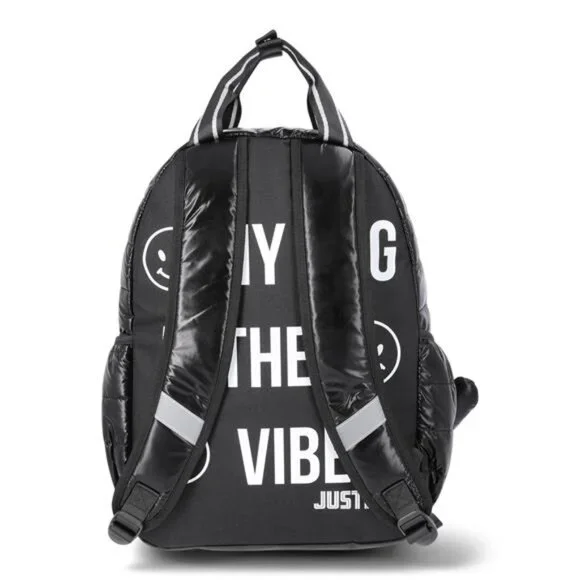 17" Shimmer Quilted Backpack, Lunch Bag, Water Bottle, and Charm Set - Picture 3 of 4